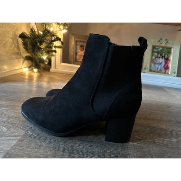 Dream Paris Black Booties Size 8 - Picture 10 of 10